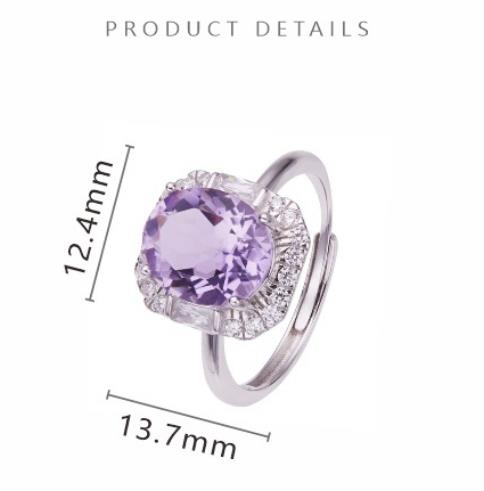 Natural Gemstone Jewelry Topaz Amethyst And Citrine Rings